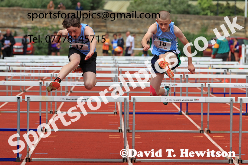 Hurdles, 2026 Northern Schools Inter Counties, Wentworth, Hexham. Photo: David T. Hewitson/Sports for All Pics